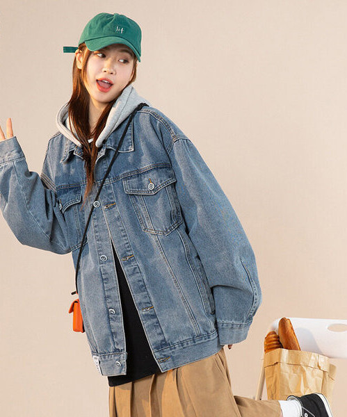 Farmer kabát őszi napokra, gombokkal és zsebbel