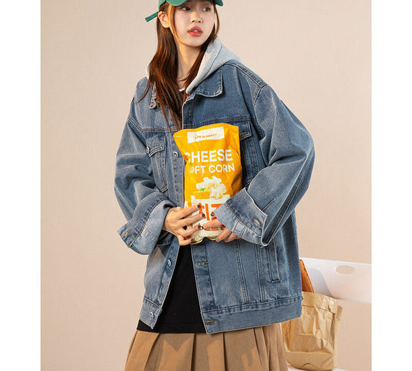 Farmer kabát őszi napokra, gombokkal és zsebbel