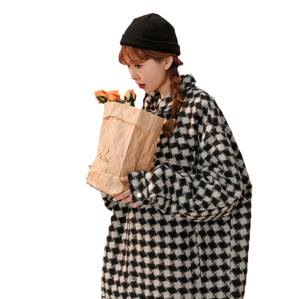 Kockás női kabát típusú ing különböző színekben