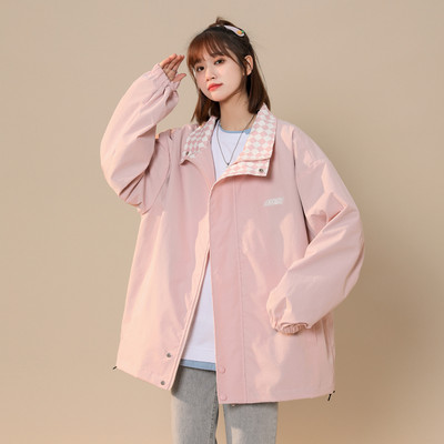 Őszi női kabát cipzárral - tiszta modell