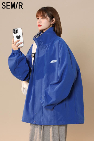 Őszi női kabát cipzárral - tiszta modell