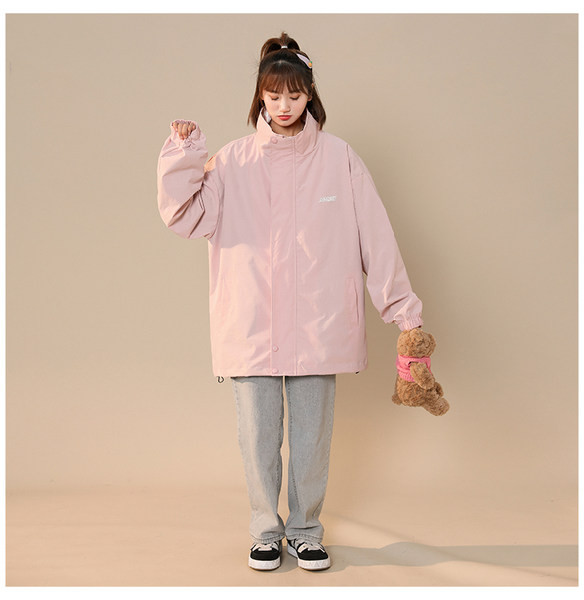 Őszi női kabát cipzárral - tiszta modell