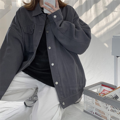 Γυναικείο μπουφάν με κουμπιά και τσέπη