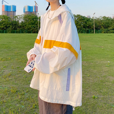 Női alkalmi kabát cipzárral és gumival