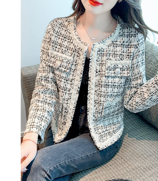 Елегантно дамско яке с U -образна яка в различни цветове 