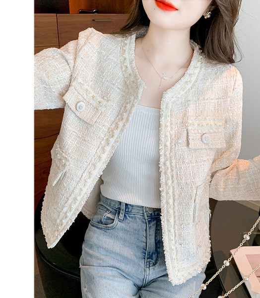 Елегантно дамско яке с U -образна яка в различни цветове 