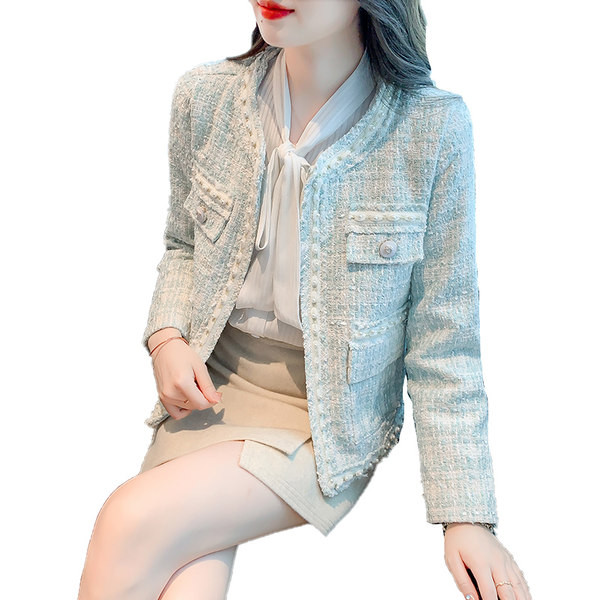 Елегантно дамско яке с U -образна яка в различни цветове 