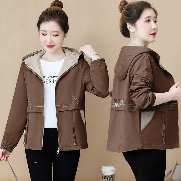 Őszi női kapucnis kabát - tiszta modell