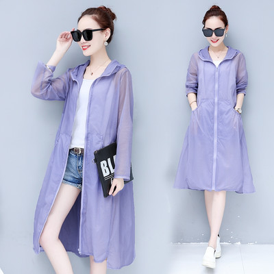 Ženska jesenska jakna srednje dužine - sa UV zaštitom