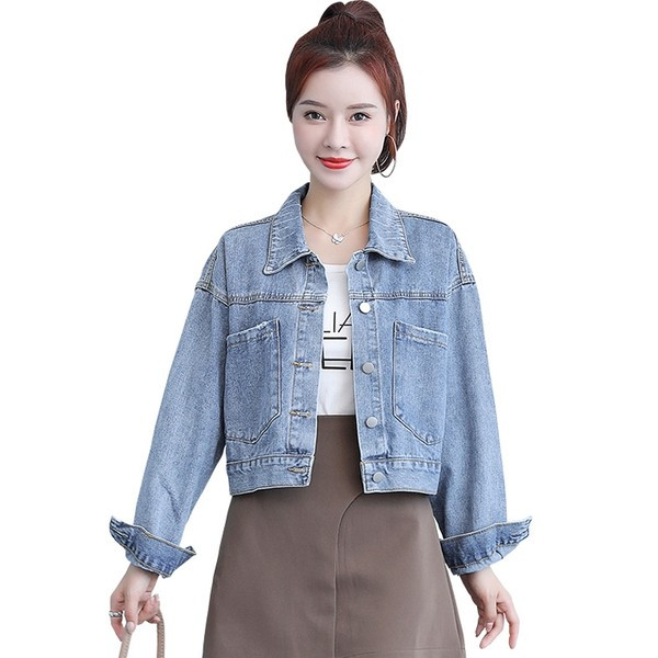 Γυναικείο φθινοπωρινό μπουφάν - τζιν