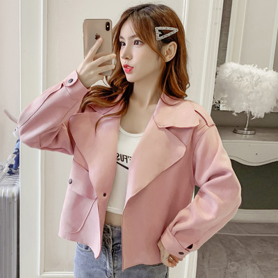 Elegáns női kabát gombokkal, különböző színekben