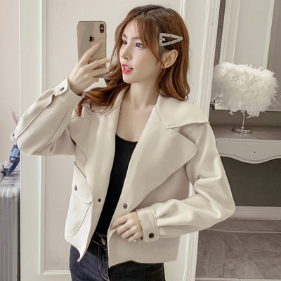 Elegáns női kabát gombokkal, különböző színekben