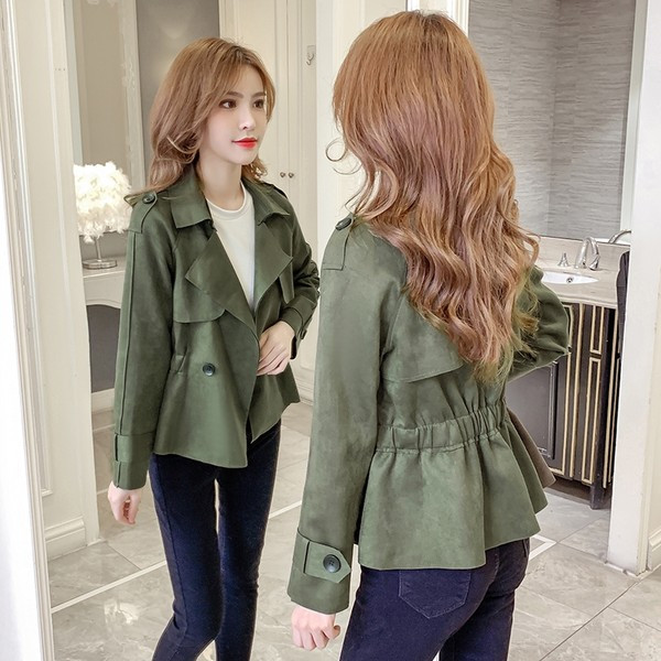 Elegáns női kabát gombokkal, különböző színekben