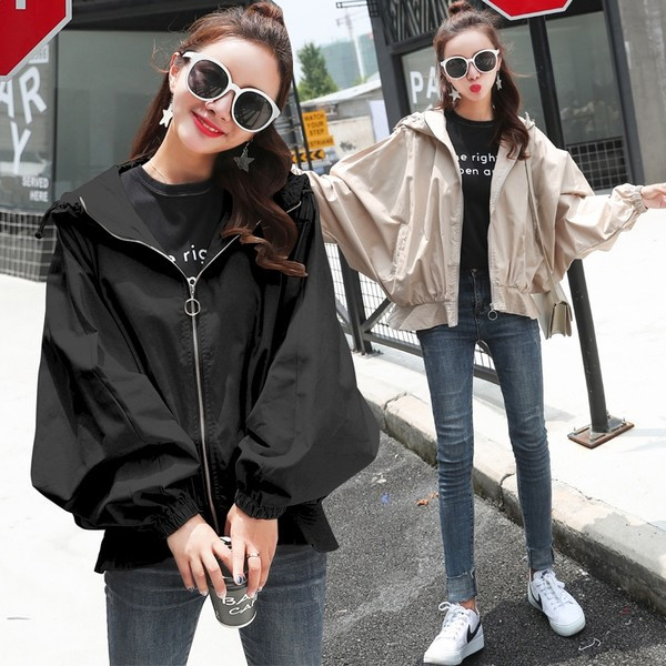 Őszi női kapucnis kabát - sportmodell