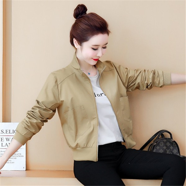 naiste sügislühike lukuga jope