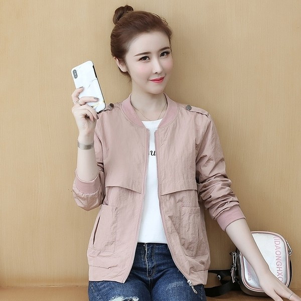 Igapäevane sügisene kevadine naiste jakk erinevates värvides