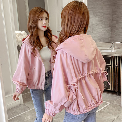 Casual γυναικείο μπουφάν με κουκούλα και κορδόνια σε διάφορα χρώματα