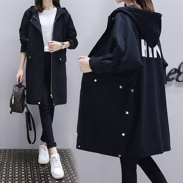 Alkalmi női kabát többféle színben kapucnival és zsebbel