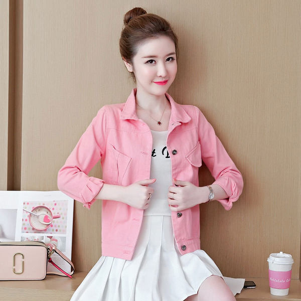 Alkalmi rózsaszín női kabát