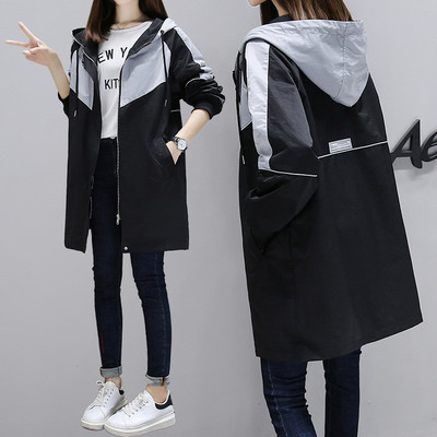 Női középhosszú őszi kabát - sportos