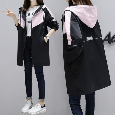 Női középhosszú őszi kabát - sportos