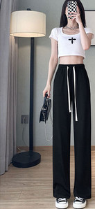 Casual γυναικείο παντελόνι με κορδόνια σε διάφορα χρώματα