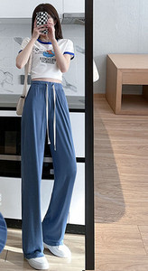 Casual γυναικείο παντελόνι με κορδόνια σε διάφορα χρώματα