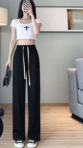 Casual γυναικείο παντελόνι με κορδόνια σε διάφορα χρώματα