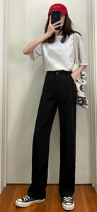 Γυναικείο casual παντελόνι με σκίσιμο