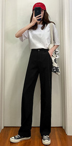 Γυναικείο casual παντελόνι με σκίσιμο