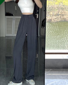 Elegáns női nadrág magas derékkal és zsebbel