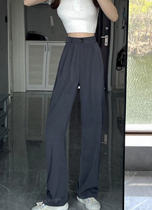 Elegáns női nadrág magas derékkal és zsebbel