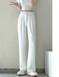 Elegáns női nadrág magas derékkal és zsebbel