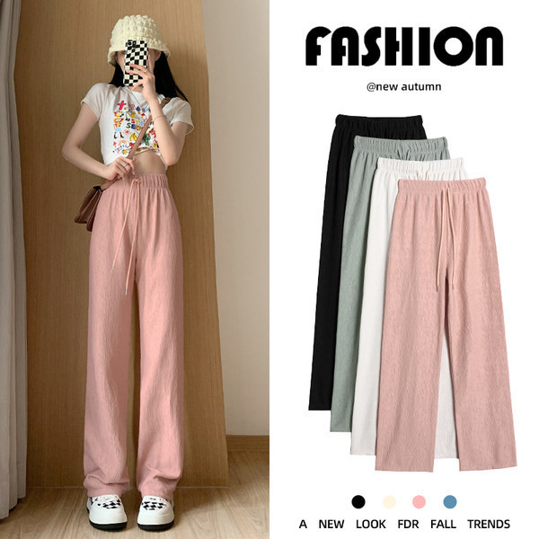 Naiste kõrge vöökohaga lipsudega siidist püksid