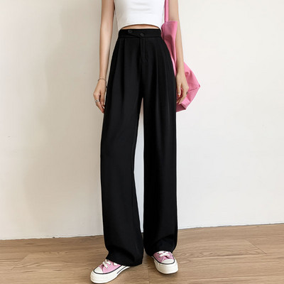 Γυναικείο ψηλόμεσο παντελόνι - ένα καθαρό χαλαρό σχέδιο