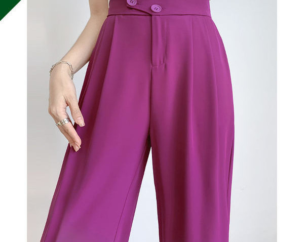 Γυναικείο ψηλόμεσο παντελόνι - ένα καθαρό χαλαρό σχέδιο