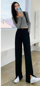 Γυναικείο μαύρο ψηλόμεσο παντελόνι με τσέπη