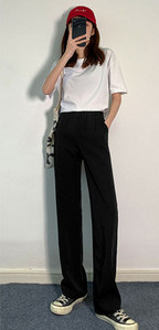 Γυναικείο μαύρο ψηλόμεσο παντελόνι με τσέπη