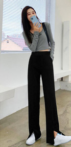 Γυναικείο μαύρο ψηλόμεσο παντελόνι με τσέπη