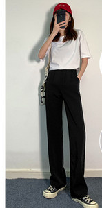 Γυναικείο μαύρο ψηλόμεσο παντελόνι με τσέπη