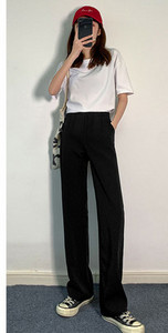 Γυναικείο μαύρο ψηλόμεσο παντελόνι με τσέπη