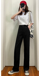 Γυναικείο μαύρο ψηλόμεσο παντελόνι με τσέπη