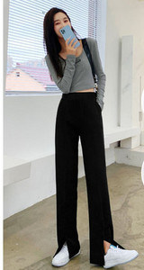 Γυναικείο μαύρο ψηλόμεσο παντελόνι με τσέπη