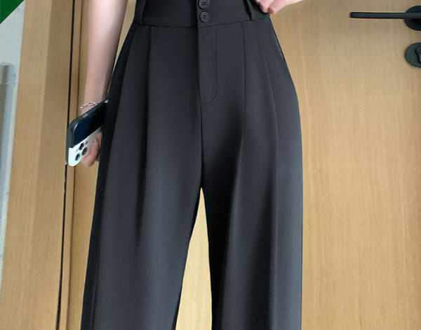 Női magas derekú nadrág – letisztult bő fazon