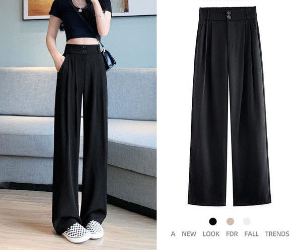 Női magas derekú nadrág – letisztult bő fazon