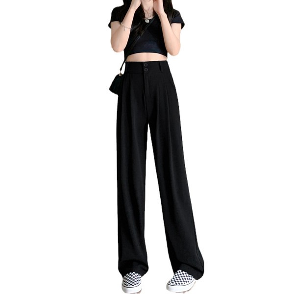 Női magas derekú nadrág – letisztult bő fazon