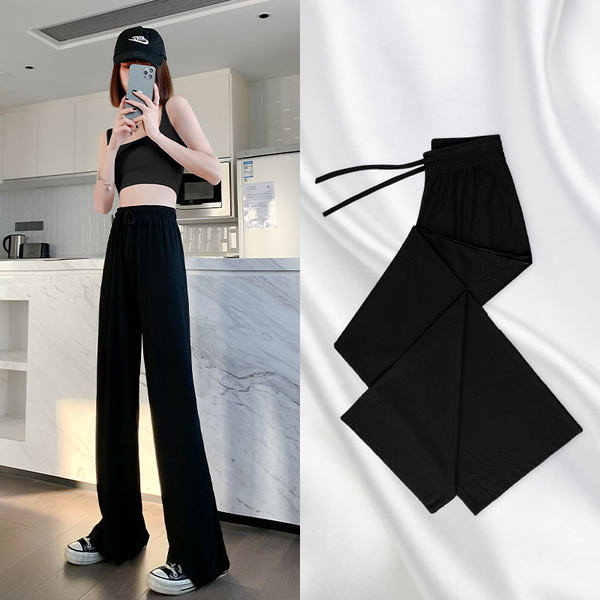 Ženske hlače visokog struka s vezicama u različitim bojama