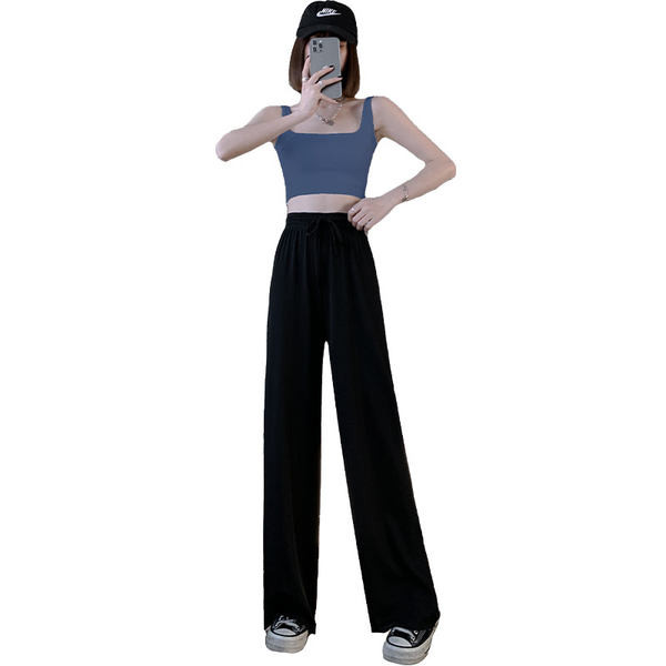 Ženske hlače visokog struka s vezicama u različitim bojama