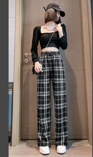 Lezser széles szárú nadrág zsebbel