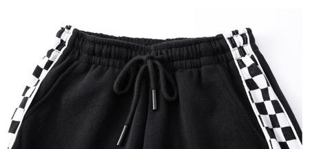 Női magas derekú nadrág - kockás